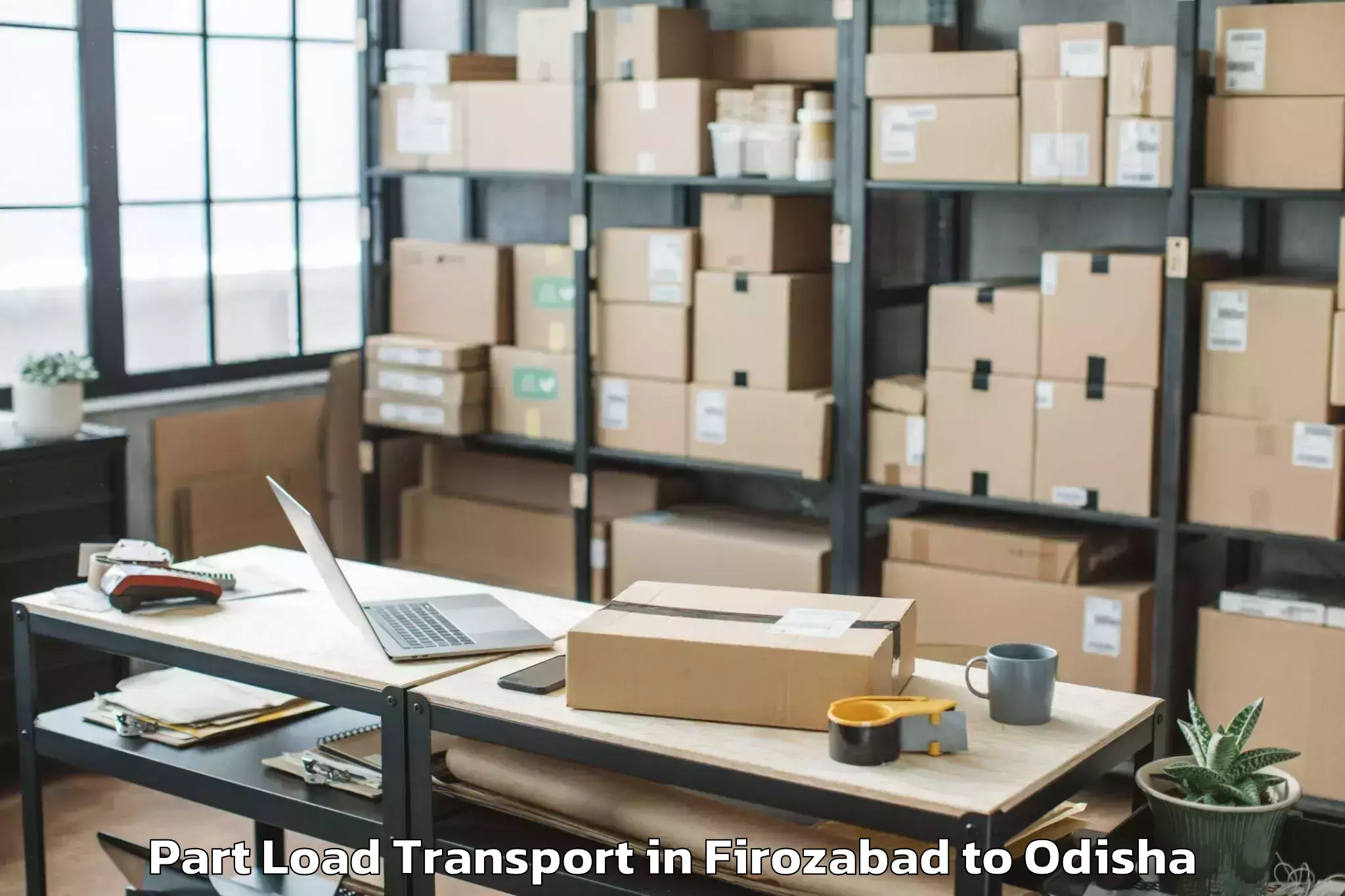 Professional Firozabad to Ulunda Part Load Transport